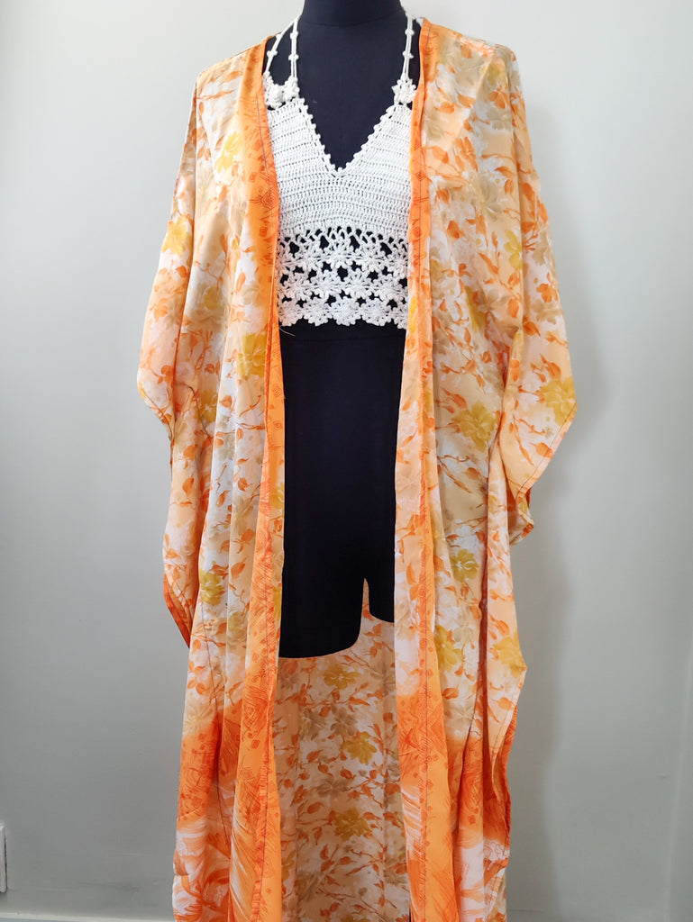 Recycled Silk Sari Kaftan